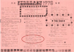 Tubeway Army Marquee Club Flyer February 1978